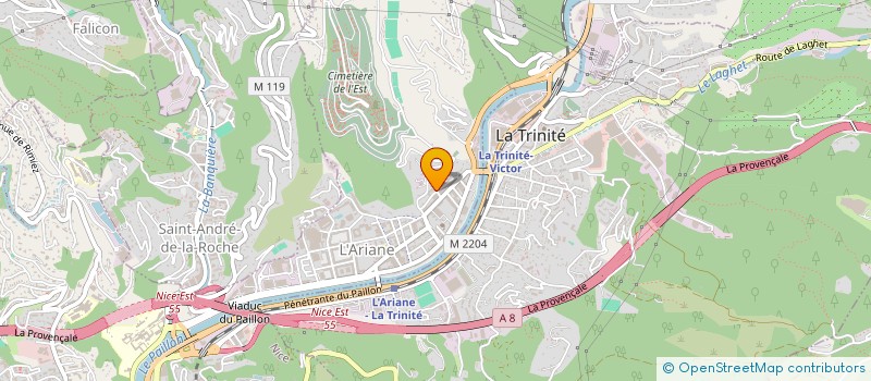 localisation de l'entreprise MADAME SOPHIA LEIROS FERNANDES à NICE