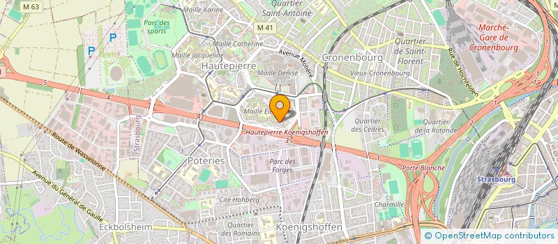 localisation de l'entreprise MADAME SOPHIA RAHOU à STRASBOURG