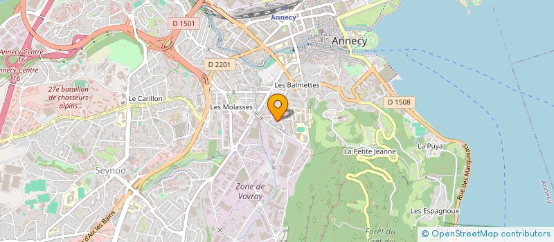 localisation de l'entreprise MADAME SOPHIA SECOURGEON à ANNECY