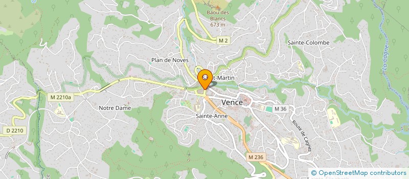 localisation de l'entreprise MADAME SOPHIA TAMEGNON à VENCE