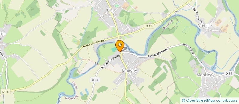 localisation de l'entreprise MADAME SOPHIA VERNIER  EMAGNY