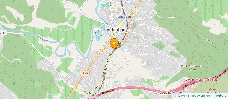 localisation de l'entreprise MADAME SOPHIA ZEROUKI  VIDAUBAN