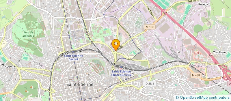 localisation de l'entreprise MADAME SOPHIANE POULLETTE  SAINT-ETIENNE