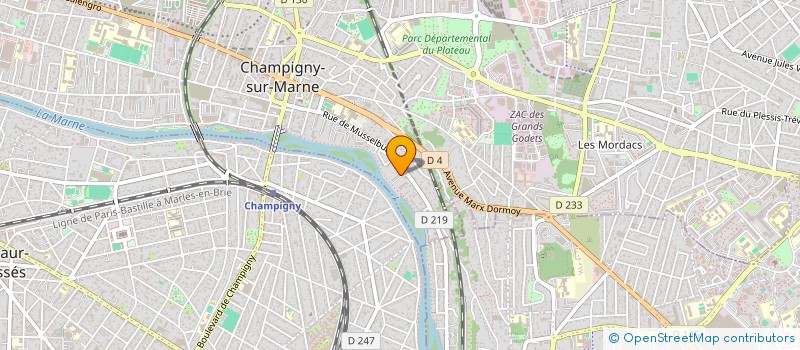 localisation de l'entreprise MADAME SOPHIE ABEL  CHAMPIGNY-SUR-MARNE