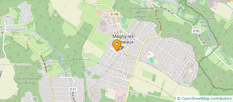 localisation de l'entreprise MADAME SOPHIE AGNES  MAGNY-LES-HAMEAUX