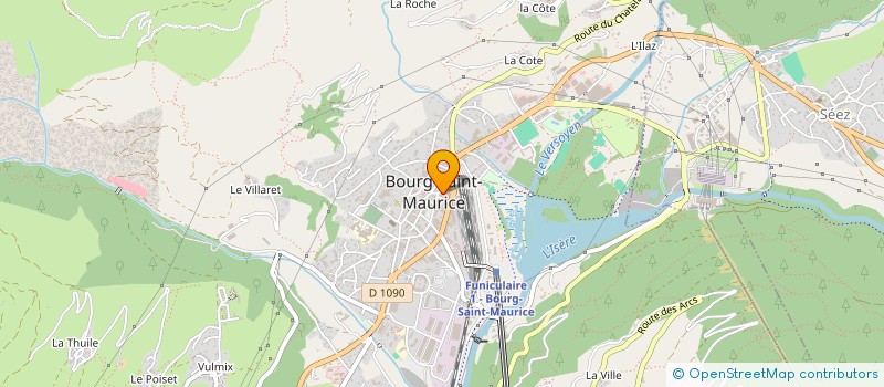 localisation de l'entreprise MADAME SOPHIE ALLAIRE  BOURG-SAINT-MAURICE