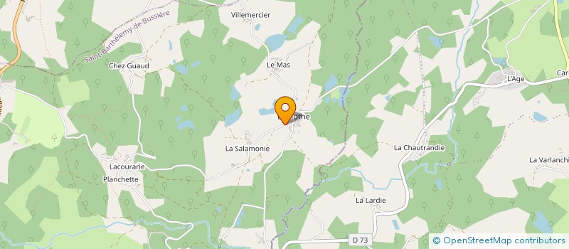 localisation de l'entreprise MADAME SOPHIE ALLEE  SAINT-BARTHELEMY-DE-BUSSIERE