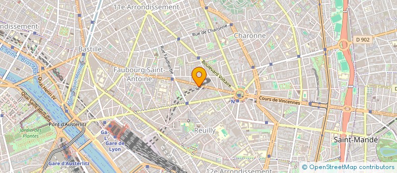 localisation de l'entreprise MADAME SOPHIE ALLINE  PARIS 12