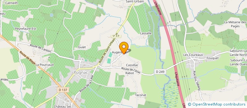 localisation de l'entreprise MADAME SOPHIE ALONSO  PUGNAC