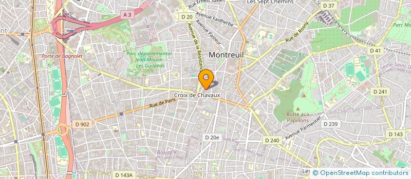 localisation de l'entreprise MADAME SOPHIE ALVES à MONTREUIL