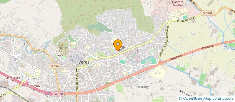 localisation de l'entreprise MADAME SOPHIE ALZINA à HYERES