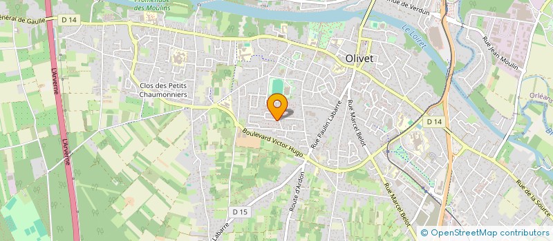 localisation de l'entreprise MADAME SOPHIE ANDREE LE BOURHIS à OLIVET