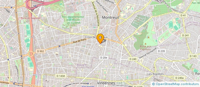 localisation de l'entreprise MADAME SOPHIE ANGELINA NILLES à MONTREUIL