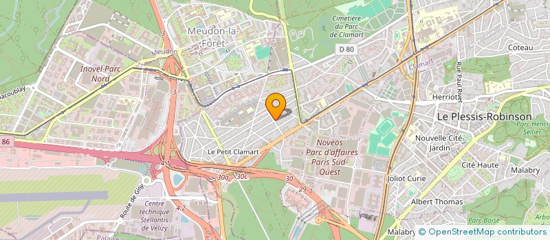 localisation de l'entreprise MADAME SOPHIE ANGOT à CLAMART