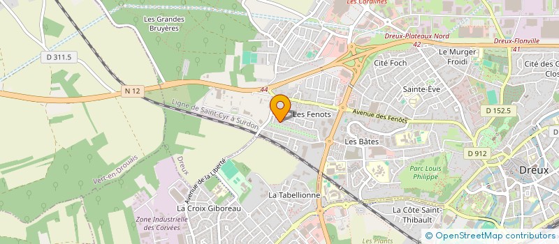 localisation de l'entreprise MADAME SOPHIE-ANNE GERAN à DREUX