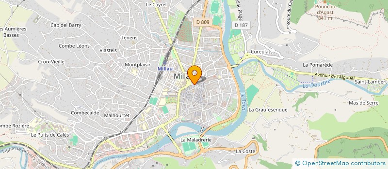 localisation de l'entreprise MADAME SOPHIE ARNAL à MILLAU