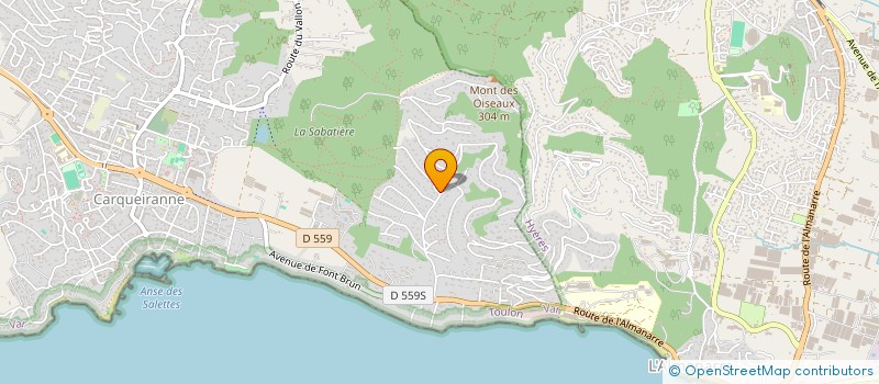 localisation de l'entreprise MADAME SOPHIE ARNAL  CARQUEIRANNE