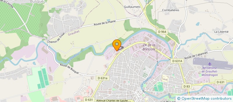 localisation de l'entreprise MADAME SOPHIE ARNAUD  GRAULHET