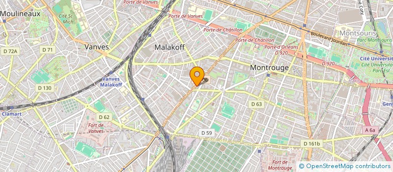 localisation de l'entreprise MADAME SOPHIE ARRAGON  MONTROUGE