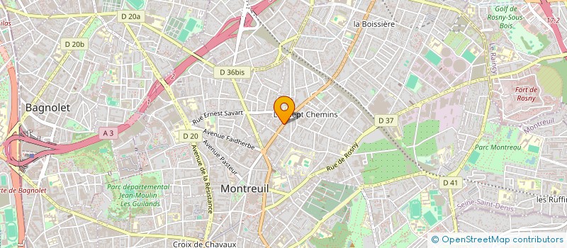 localisation de l'entreprise MADAME SOPHIE ARTAUD DE LA FERRIERE à MONTREUIL