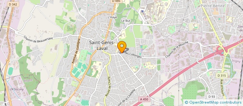 localisation de l'entreprise MADAME SOPHIE AUBERT à SAINT-GENIS-LAVAL
