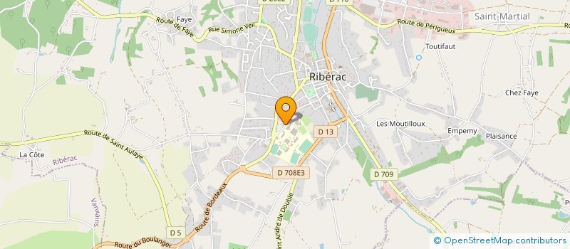 localisation de l'entreprise MADAME SOPHIE AUDEMARD à RIBERAC