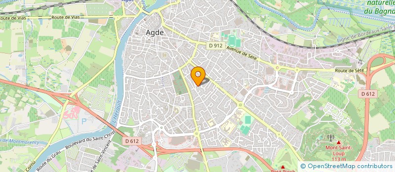 localisation de l'entreprise MADAME SOPHIE AUDIGIER  AGDE