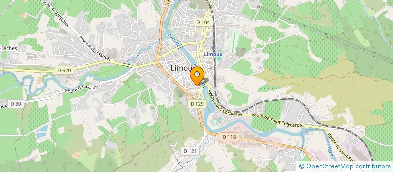 localisation de l'entreprise MADAME SOPHIE AUDOUY à LIMOUX