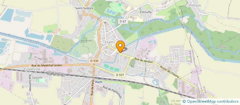 localisation de l'entreprise MADAME SOPHIE AUFFRAY  HAM