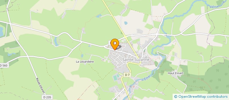 localisation de l'entreprise MADAME SOPHIE AYCARD  SAINTE-SUZANNE-ET-CHAMMES