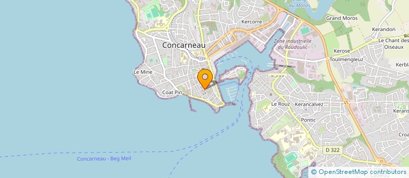 localisation de l'entreprise MADAME SOPHIE BABERT à CONCARNEAU