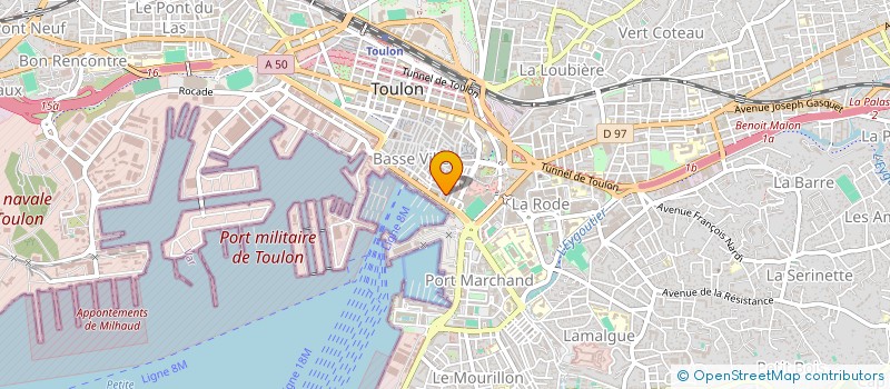 localisation de l'entreprise MADAME SOPHIE BACCINO  TOULON