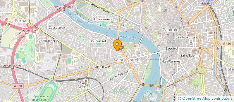 localisation de l'entreprise MADAME SOPHIE BAIGTS  TOULOUSE