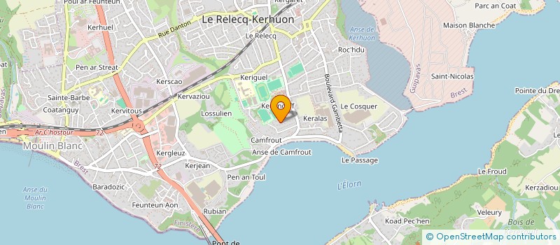 localisation de l'entreprise MADAME SOPHIE BAILLIEUX à LE RELECQ-KERHUON