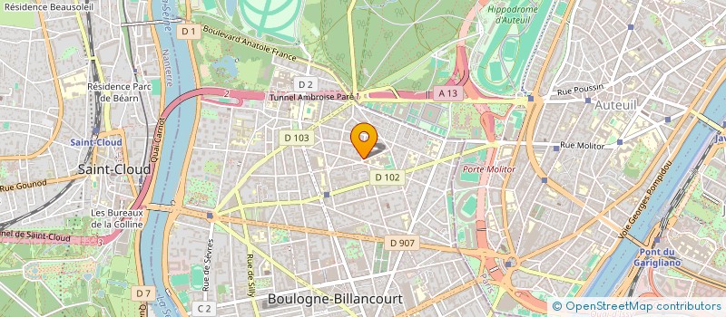 localisation de l'entreprise MADAME SOPHIE BAILLOT à BOULOGNE-BILLANCOURT