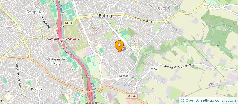 localisation de l'entreprise MADAME SOPHIE BAILLY-PADOVANI  BALMA