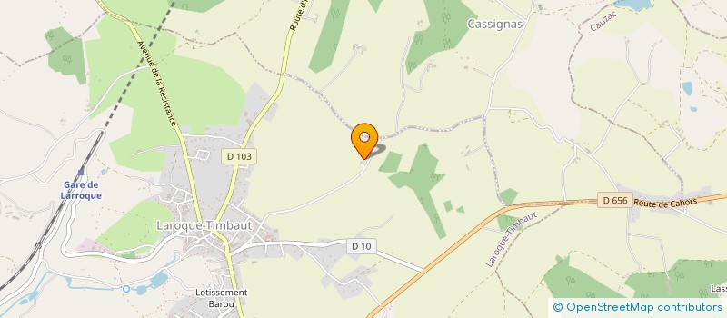 localisation de l'entreprise MADAME SOPHIE BALOCHE  HAUTEFAGE-LA-TOUR