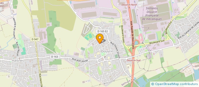 localisation de l'entreprise MADAME SOPHIE BAMME  DOUVRIN