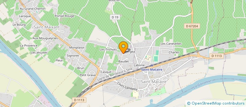 localisation de l'entreprise MADAME SOPHIE BARAIS  LAMOTHE-LANDERRON