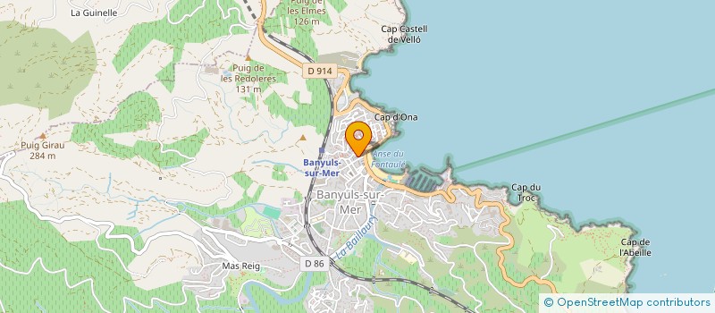 localisation de l'entreprise MADAME SOPHIE BARBE à BANYULS-SUR-MER