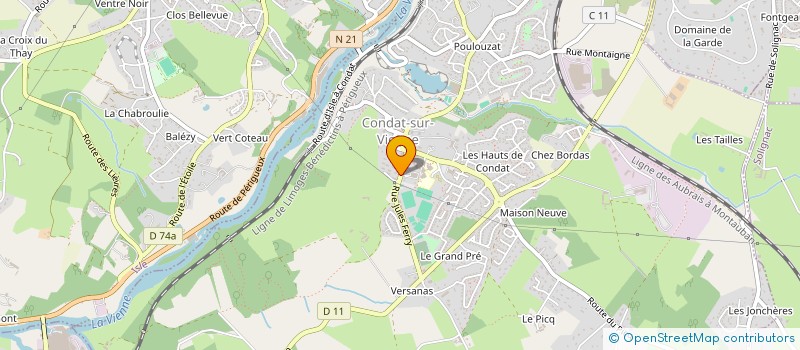 localisation de l'entreprise MADAME SOPHIE BARBIER  CONDAT-SUR-VIENNE