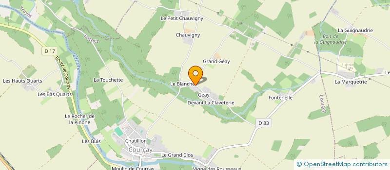 localisation de l'entreprise MADAME SOPHIE BARRET  COURCAY