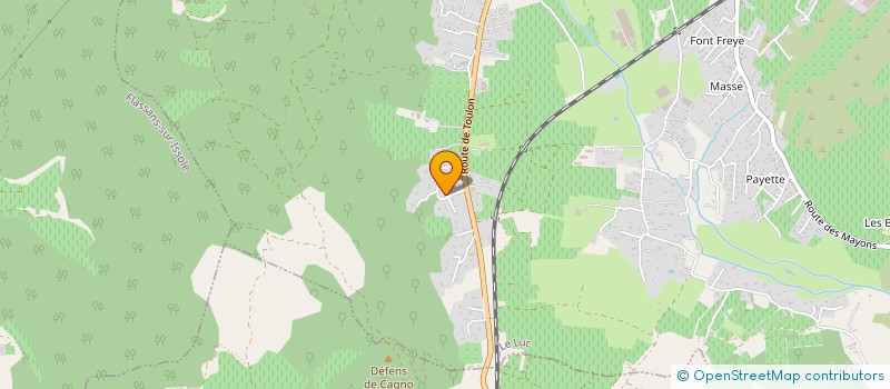 localisation de l'entreprise MADAME SOPHIE BARREZ  LE LUC