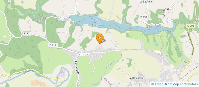 localisation de l'entreprise MADAME SOPHIE BARTHELEMY  MONESTIES