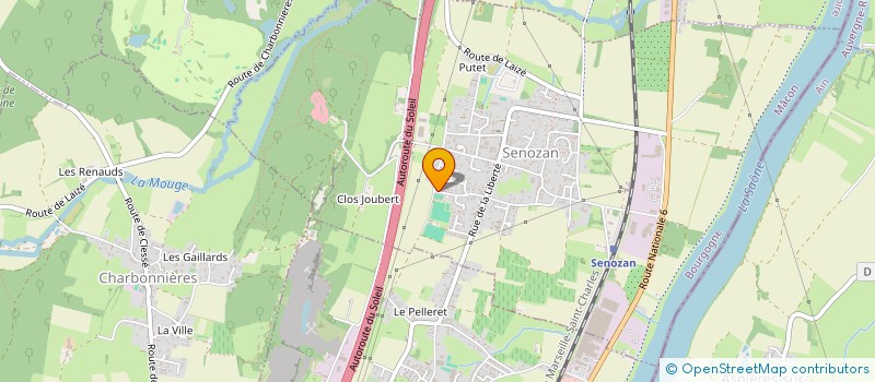 localisation de l'entreprise MADAME SOPHIE BAS  SENOZAN