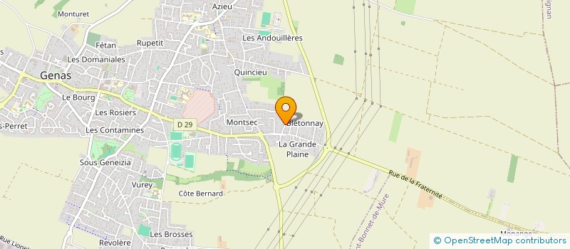 localisation de l'entreprise MADAME SOPHIE BASSET  GENAS