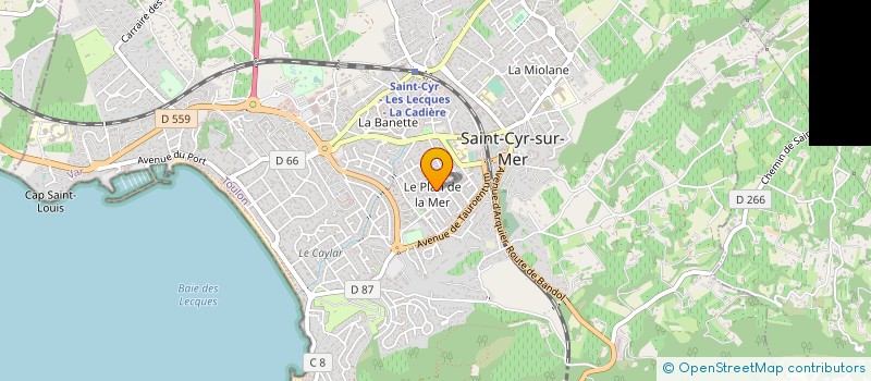 localisation de l'entreprise MADAME SOPHIE BASTIDE à SAINT-CYR-SUR-MER