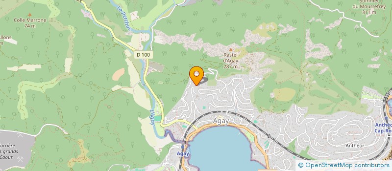 localisation de l'entreprise MADAME SOPHIE BAUR  SAINT-RAPHAEL