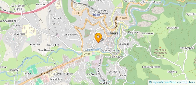 localisation de l'entreprise MADAME SOPHIE BEAUJEU  THIERS