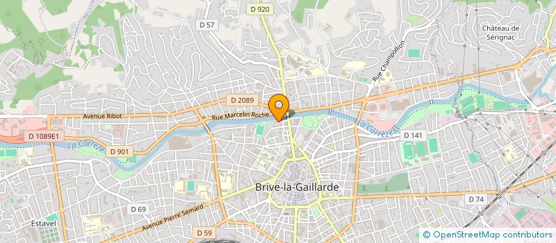 localisation de l'entreprise MADAME SOPHIE BEAUJOUX  BRIVE-LA-GAILLARDE